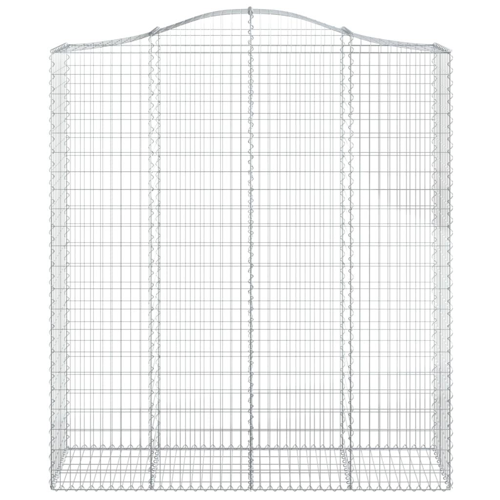 Lučne gabionske košare 13kom 200x50x220/240cm pocinčano željezo