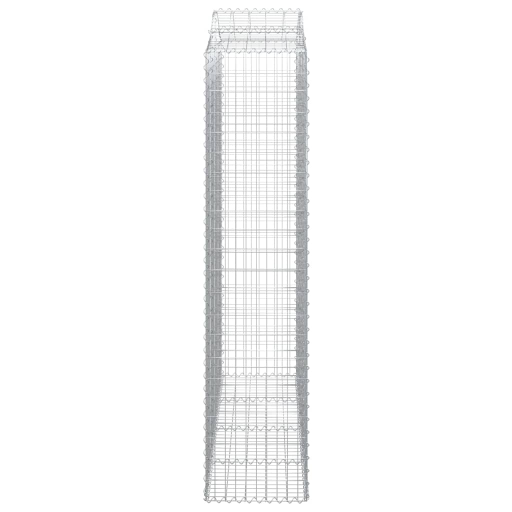 Lučne gabionske košare 13kom 200x50x220/240cm pocinčano željezo