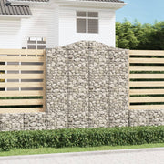 Lučne gabionske košare 13kom 200x50x220/240cm pocinčano željezo