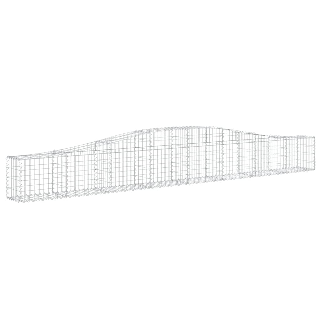 Lučne gabionske košare 5 kom 400x30x40/60 cm pocinčano željezo