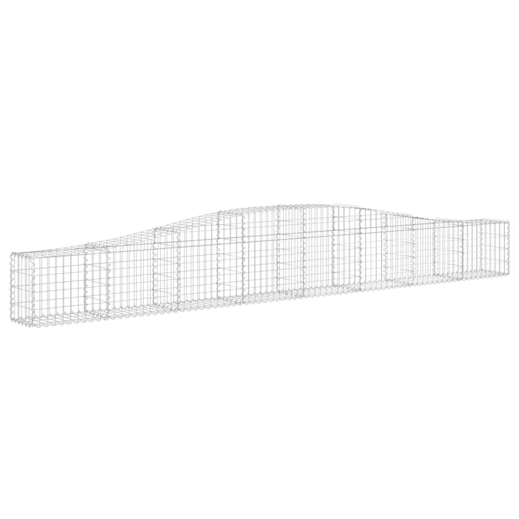 Lučne gabionske košare 7 kom 400x30x40/60 cm pocinčano željezo