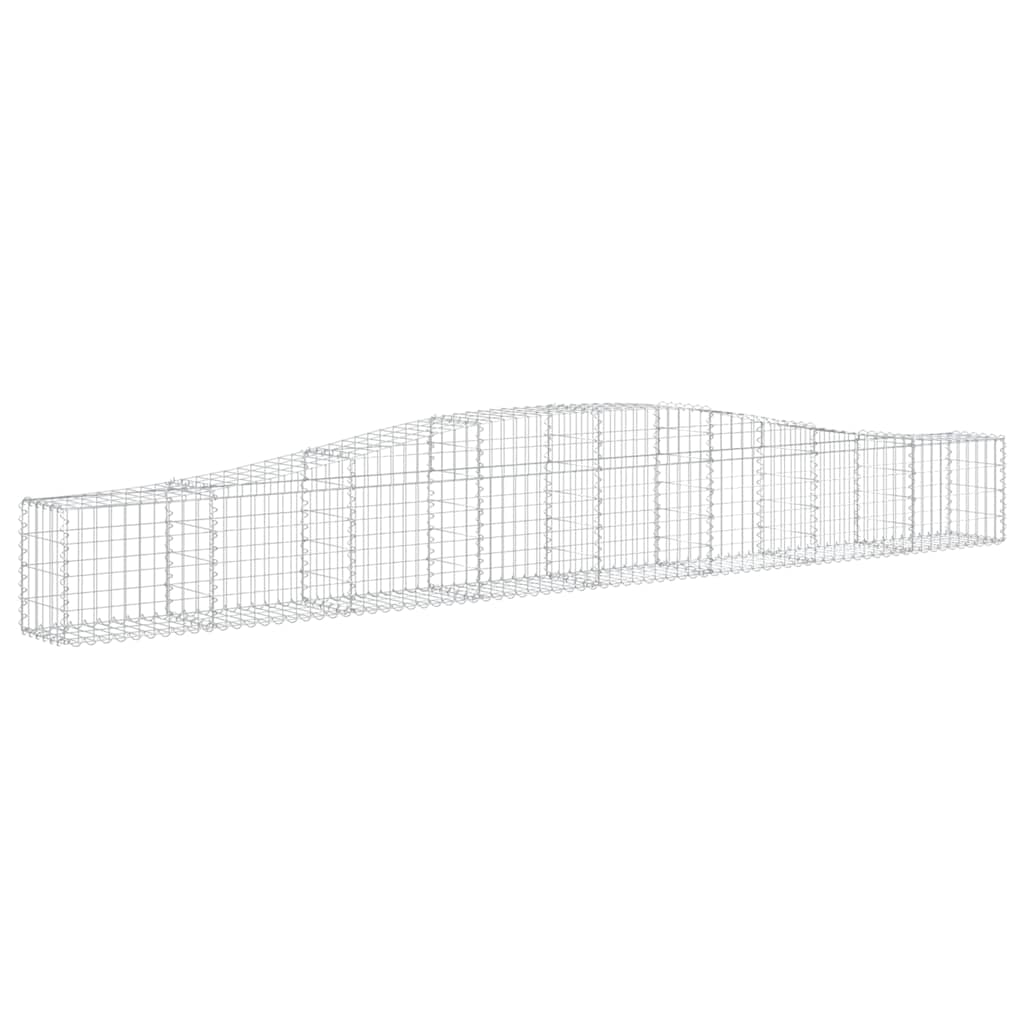 Lučne gabionske košare 10 kom 400x30x40/60 cm pocinčano željezo