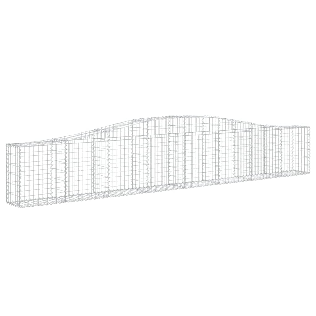 Lučne gabionske košare 20 kom 400x30x60/80 cm pocinčano željezo
