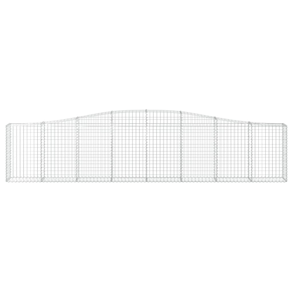 Lučne gabionske košare 2 kom 400x30x80/100 cm pocinčano željezo