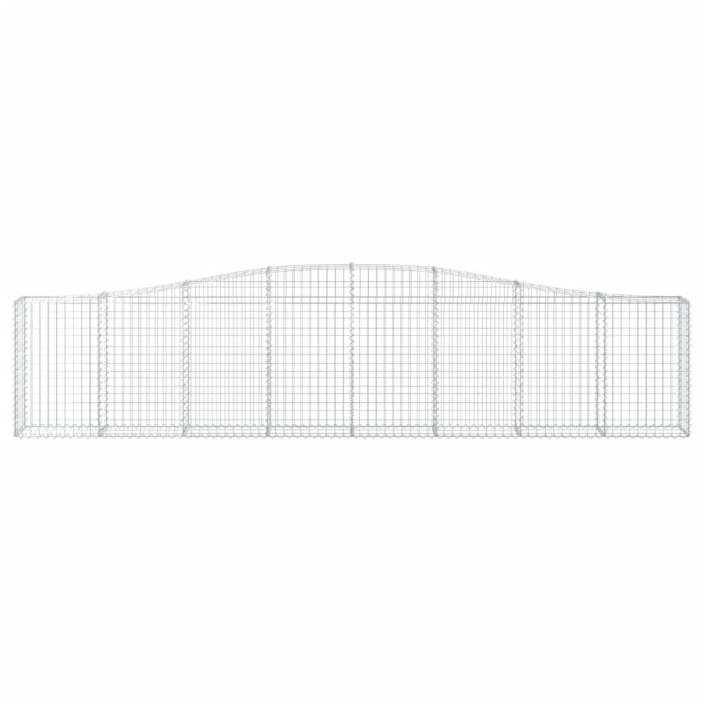 Lučne gabionske košare 3 kom 400x30x80/100 cm pocinčano željezo