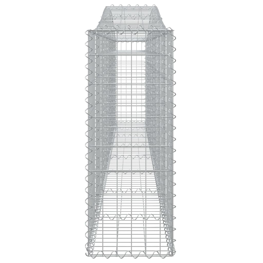 Lučne gabionske košare 4 kom 400x30x80/100 cm pocinčano željezo