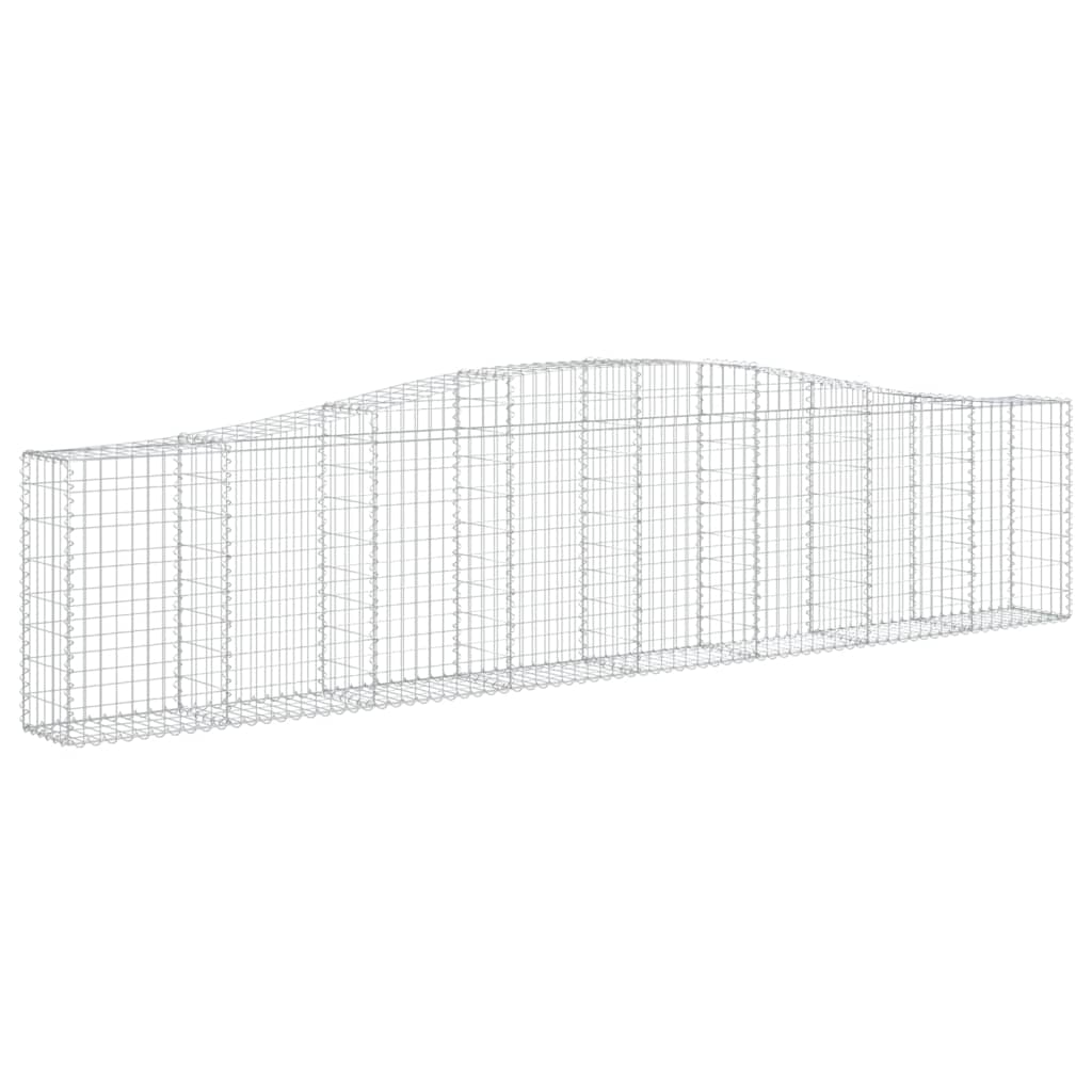 Lučne gabionske košare 10 kom 400x30x80/100cm pocinčano željezo