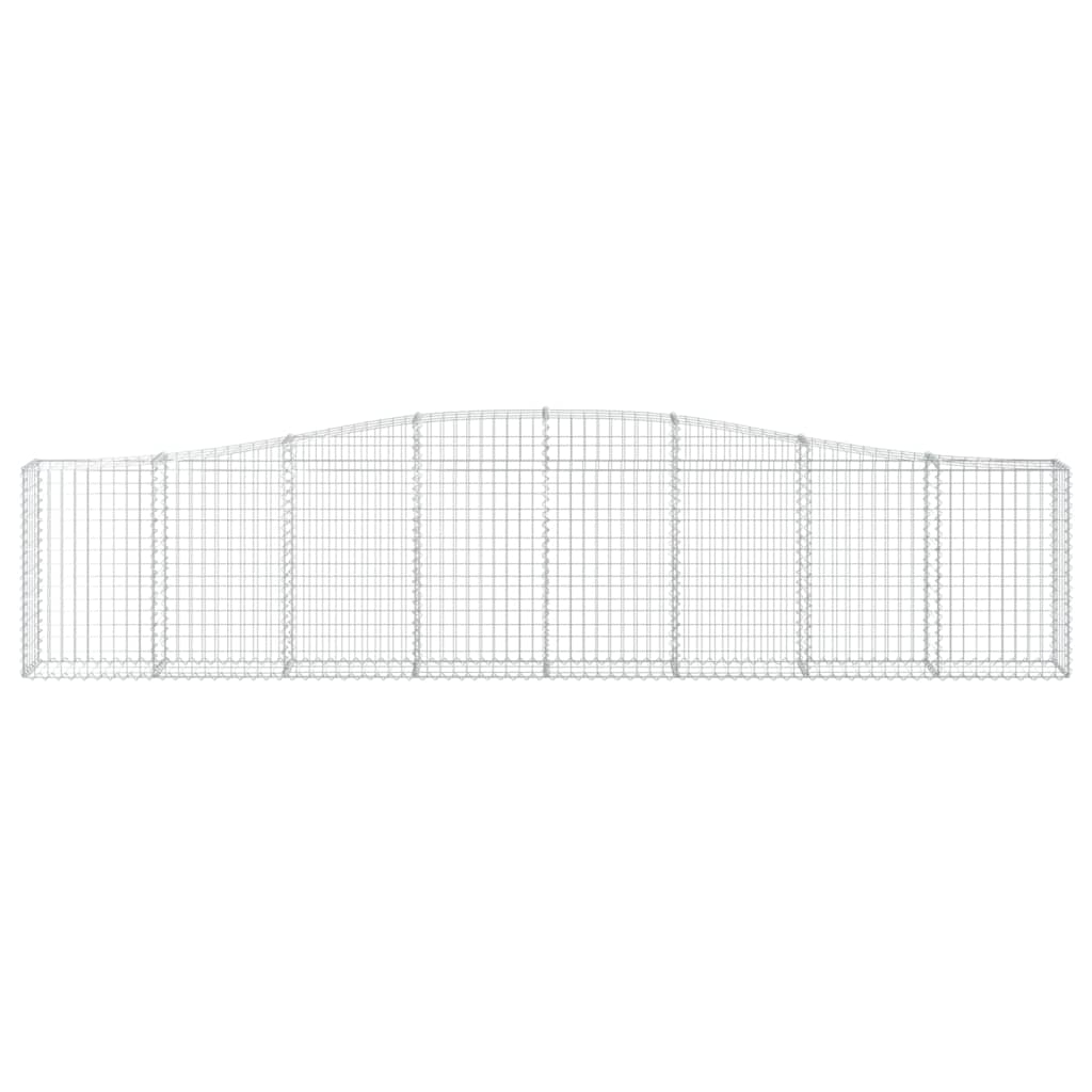 Lučne gabionske košare 10 kom 400x30x80/100cm pocinčano željezo