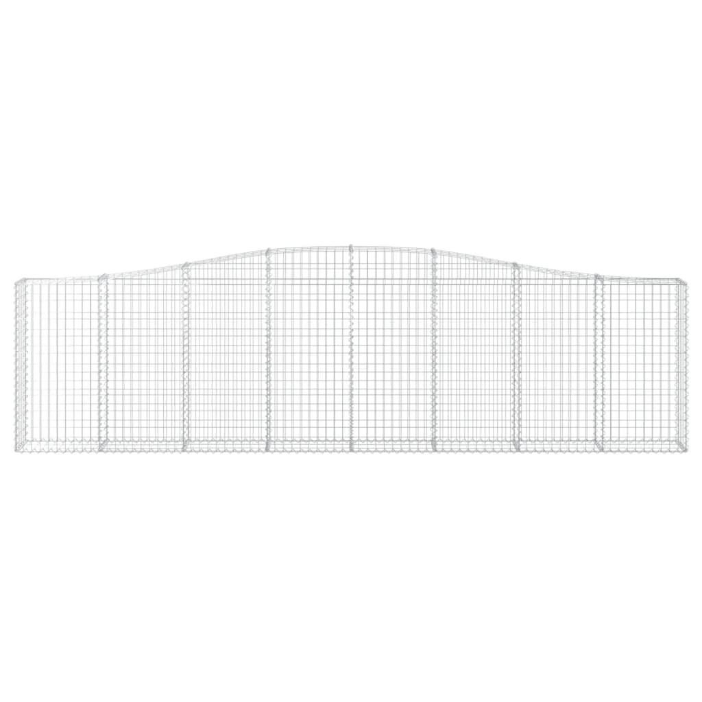 Lučne gabionske košare 4 kom 400x30x100/120cm pocinčano željezo