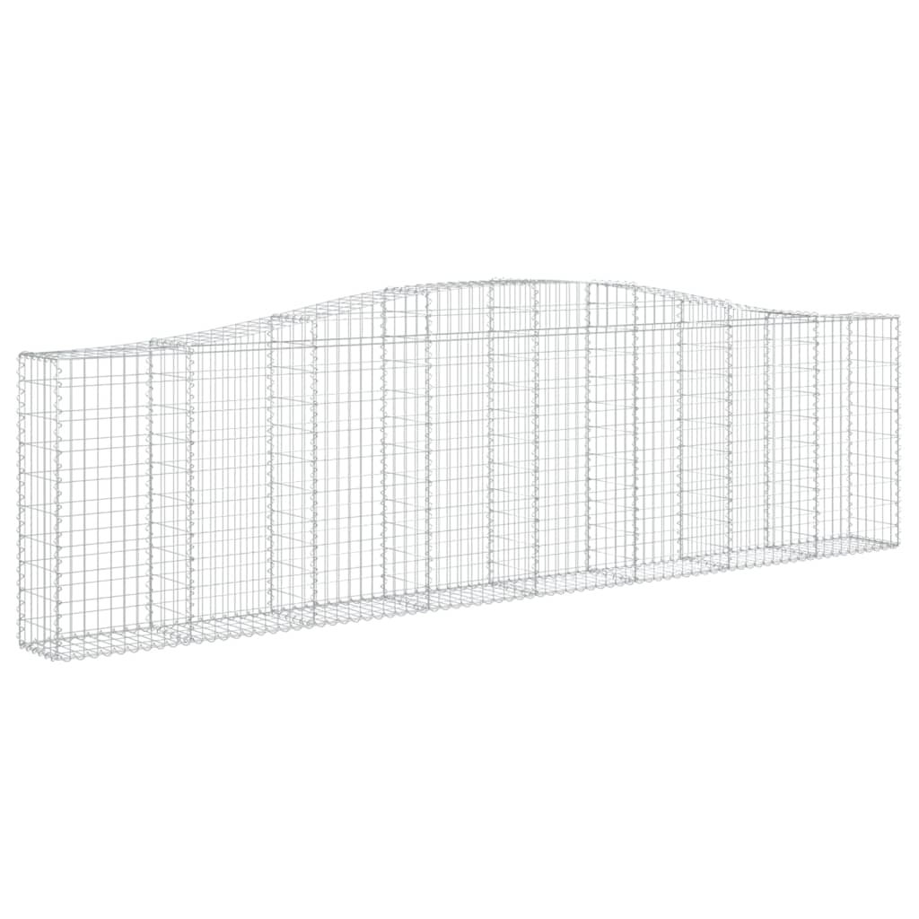 Lučne gabionske košare 8 kom 400x30x100/120cm pocinčano željezo