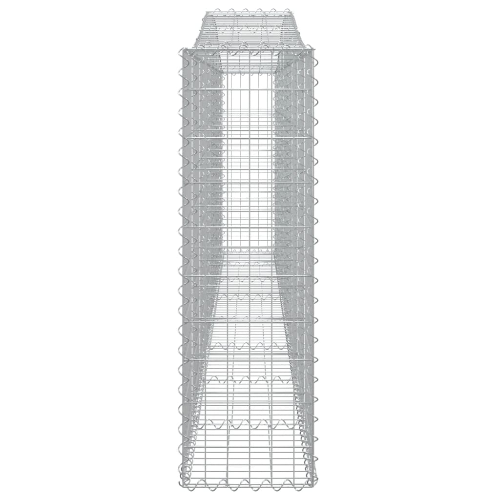 Lučne gabionske košare 9 kom 400x30x100/120cm pocinčano željezo