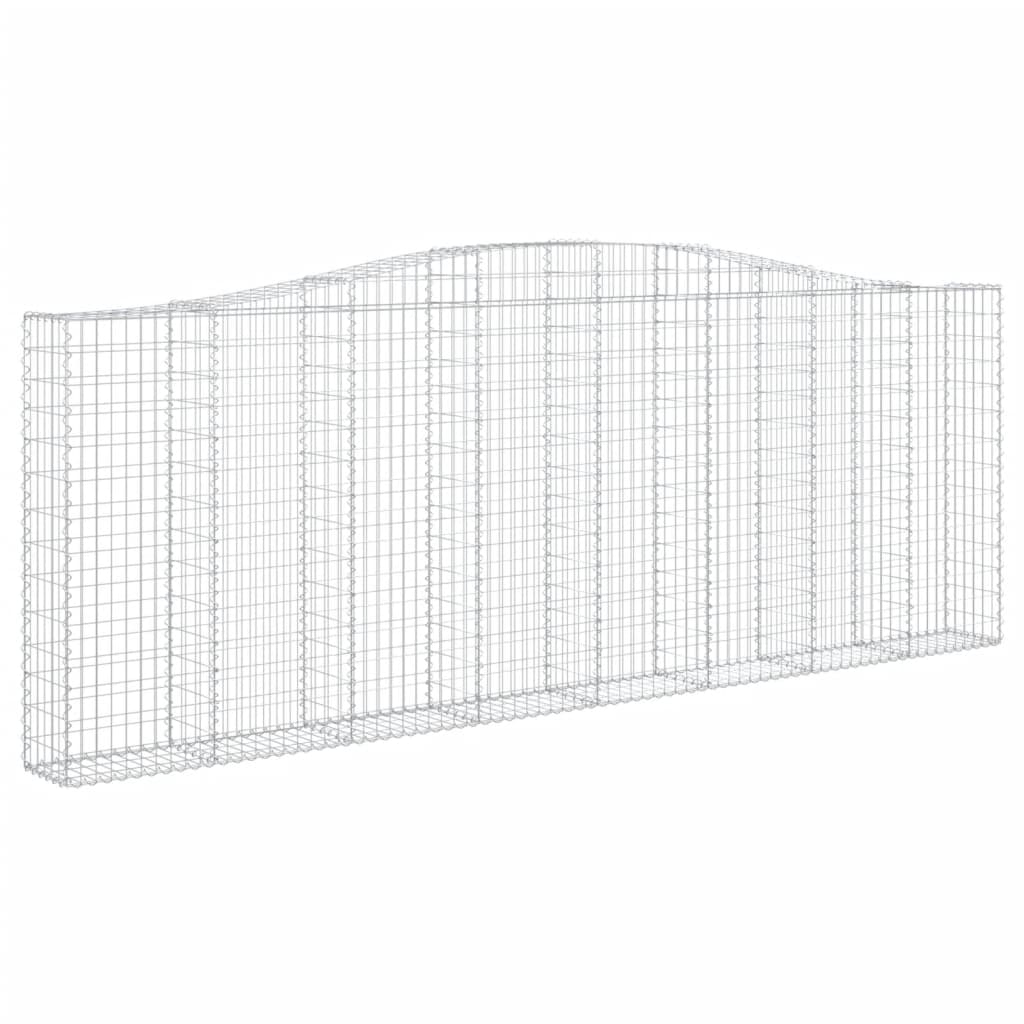 Lučne gabionske košare 10kom 400x30x140/160cm pocinčano željezo