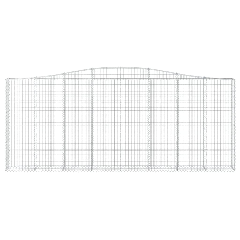 Lučne gabionske košare 2 kom 400x30x160/180cm pocinčano željezo