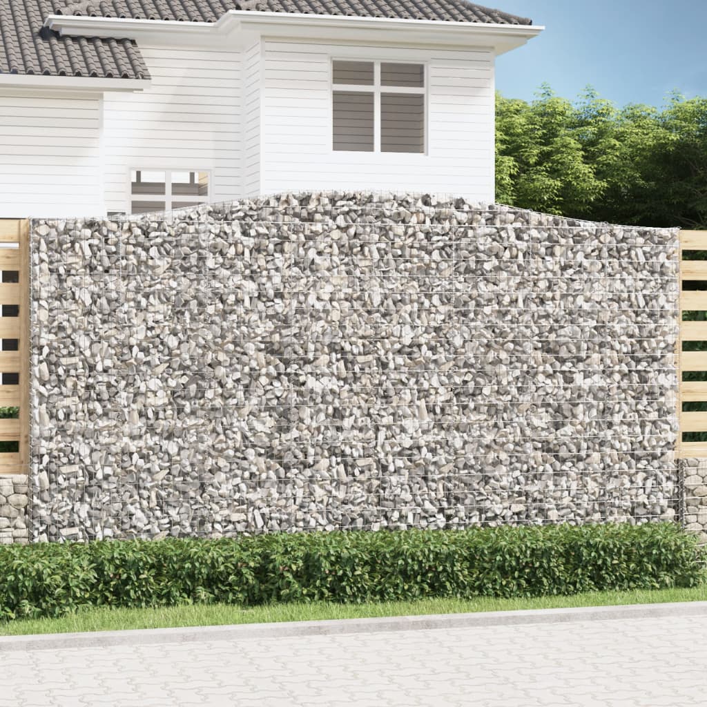 Lučne gabionske košare 5 kom 400x30x220/240cm pocinčano željezo