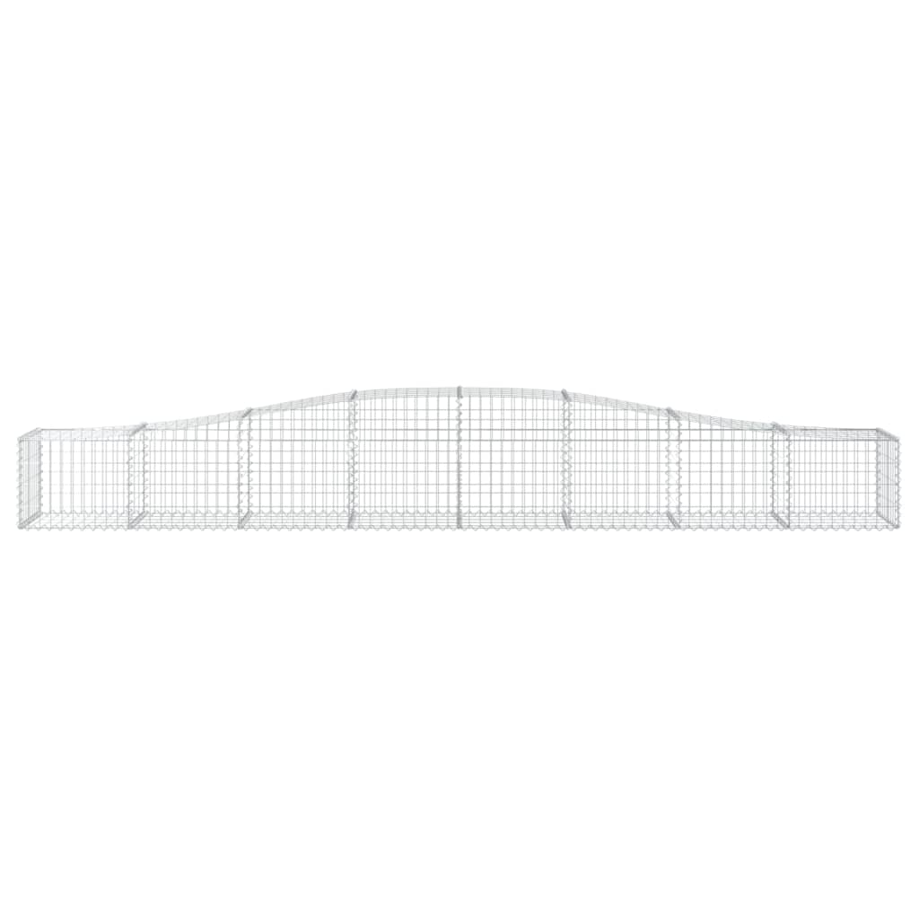 Lučne gabionske košare 6 kom 400x50x40/60 cm pocinčano željezo