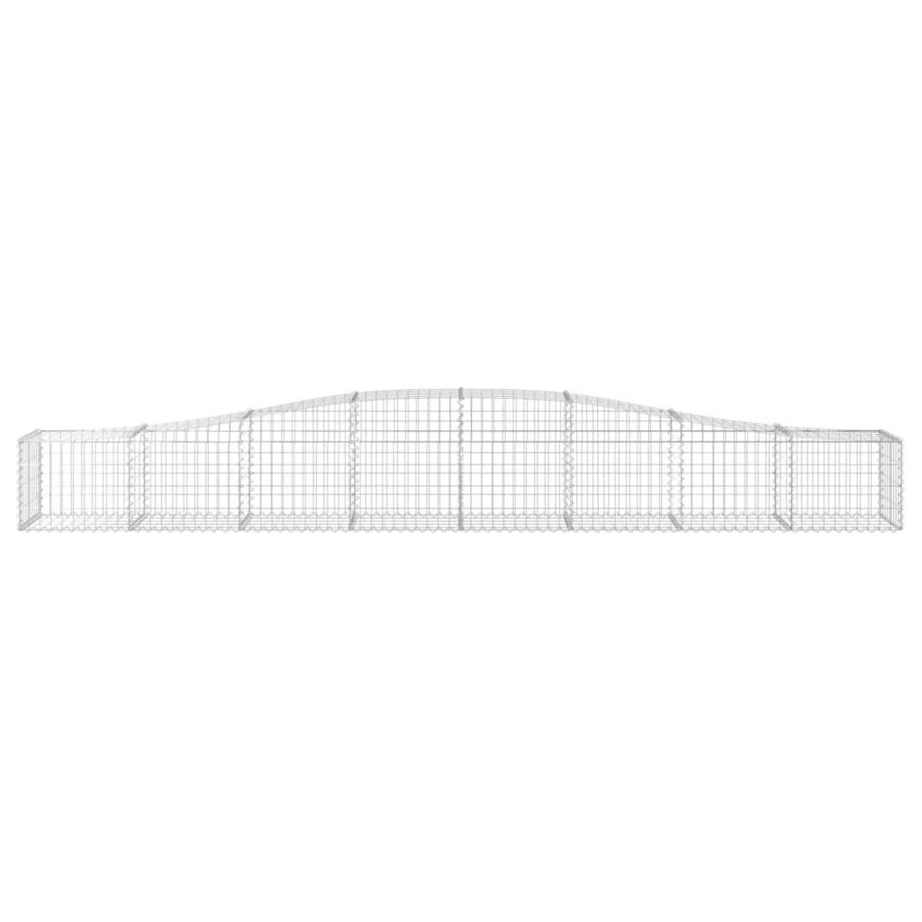 Lučne gabionske košare 9 kom 400x50x40/60 cm pocinčano željezo