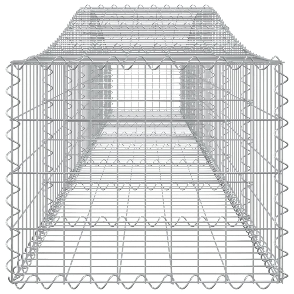 Lučne gabionske košare 10 kom 400x50x40/60 cm pocinčano željezo