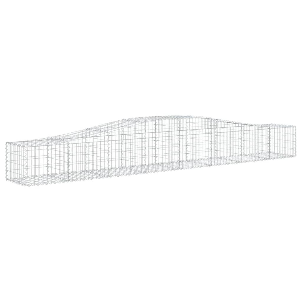Lučne gabionske košare 25 kom 400x50x40/60 cm pocinčano željezo