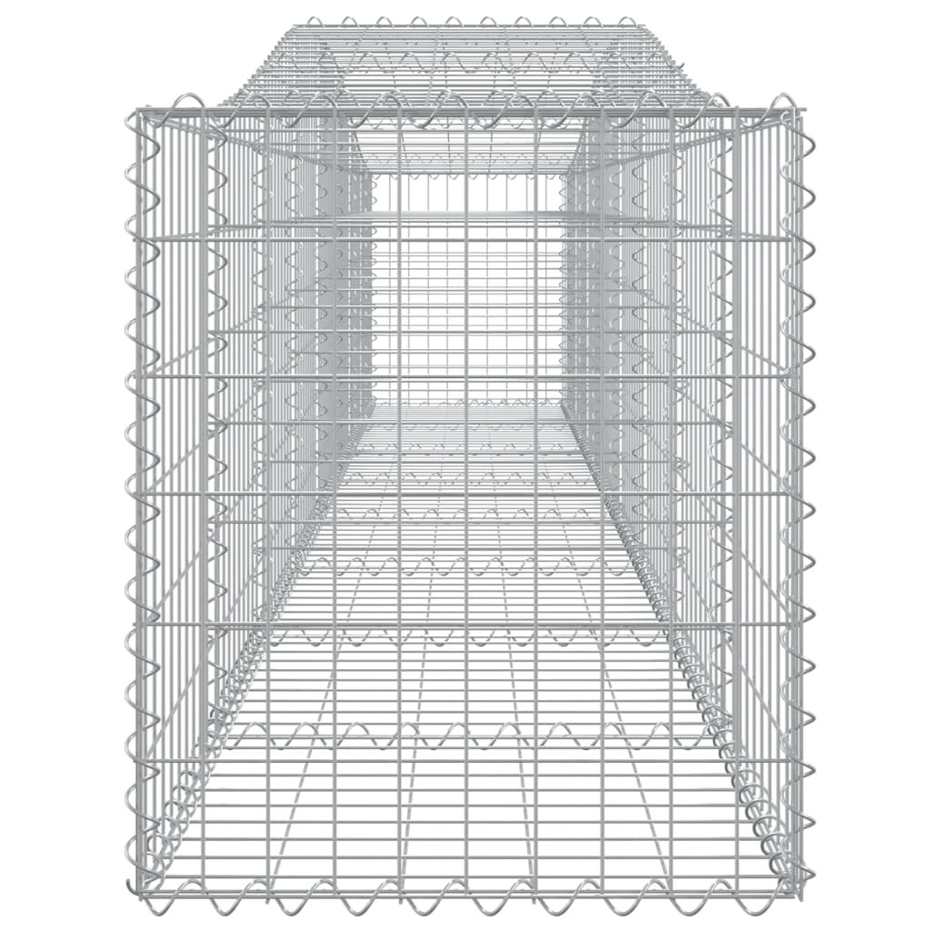 Lučne gabionske košare 4 kom 400x50x60/80 cm pocinčano željezo