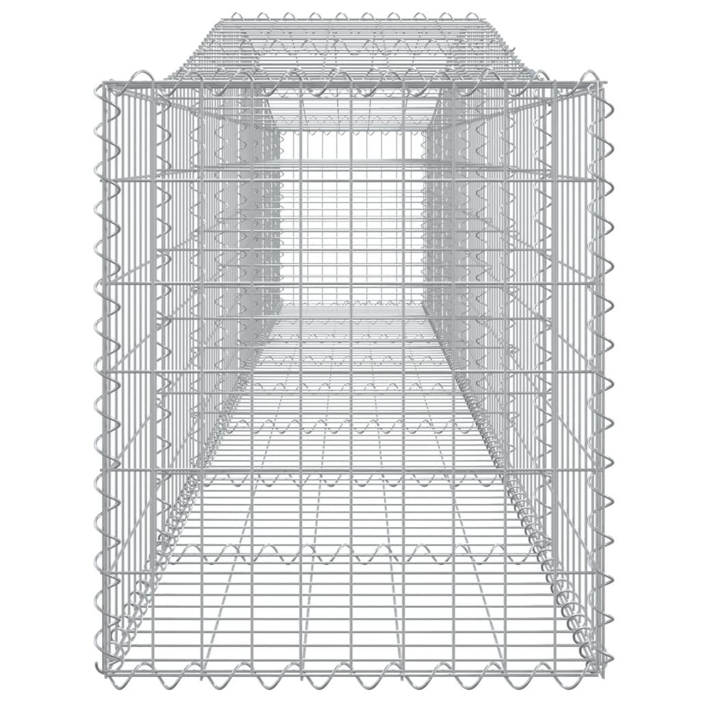 Lučne gabionske košare 9 kom 400x50x60/80 cm pocinčano željezo