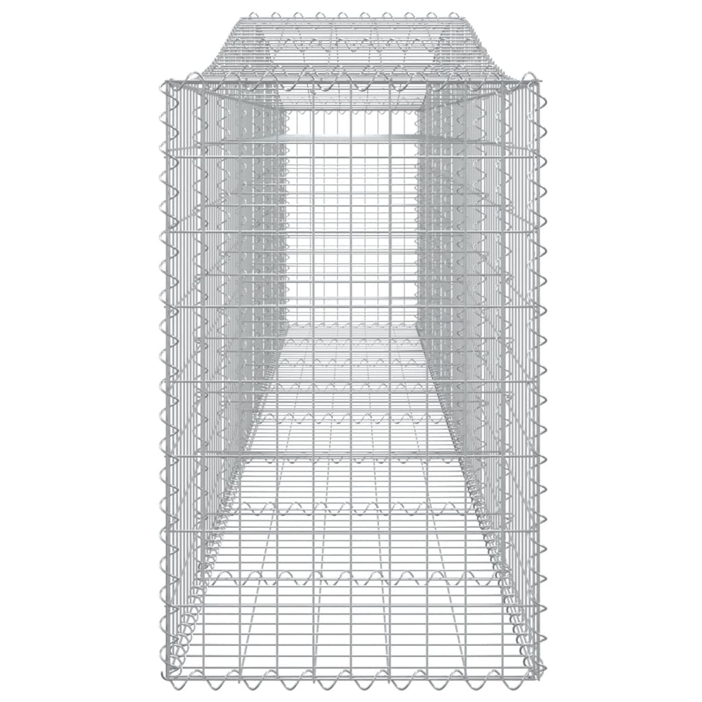 Lučne gabionske košare 2 kom 400x50x80/100 cm pocinčano željezo