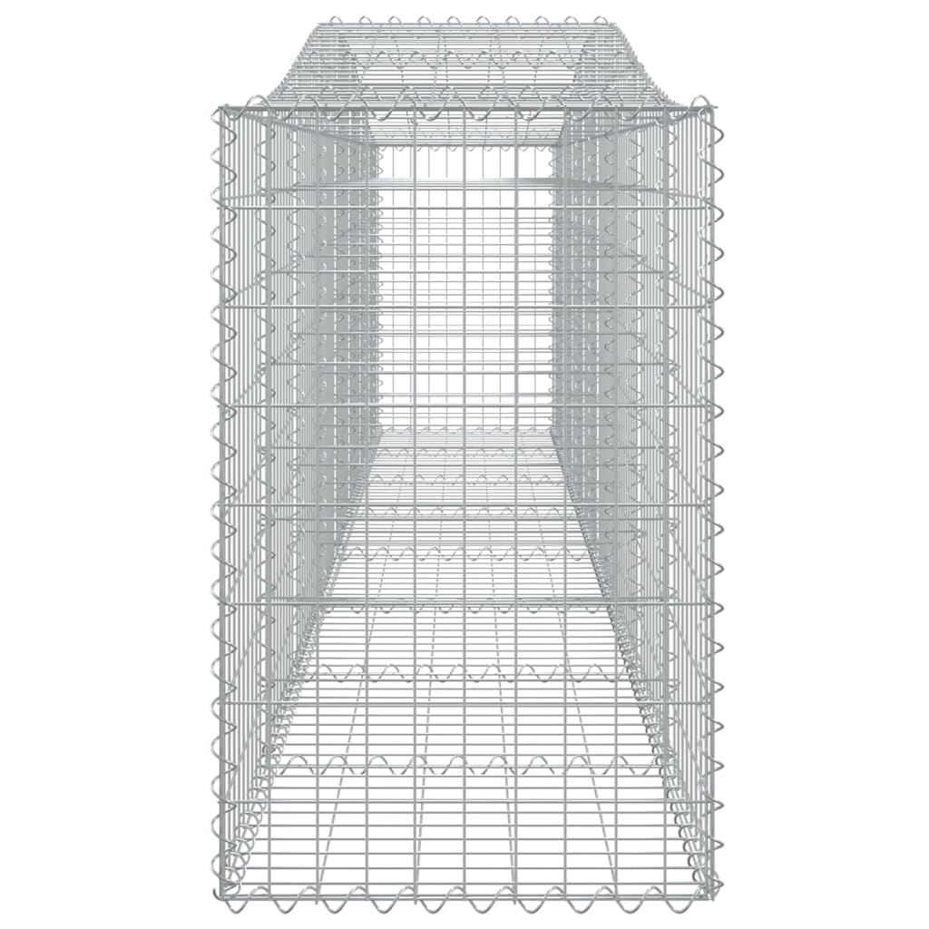 Lučne gabionske košare 15 kom 400x50x80/100cm pocinčano željezo