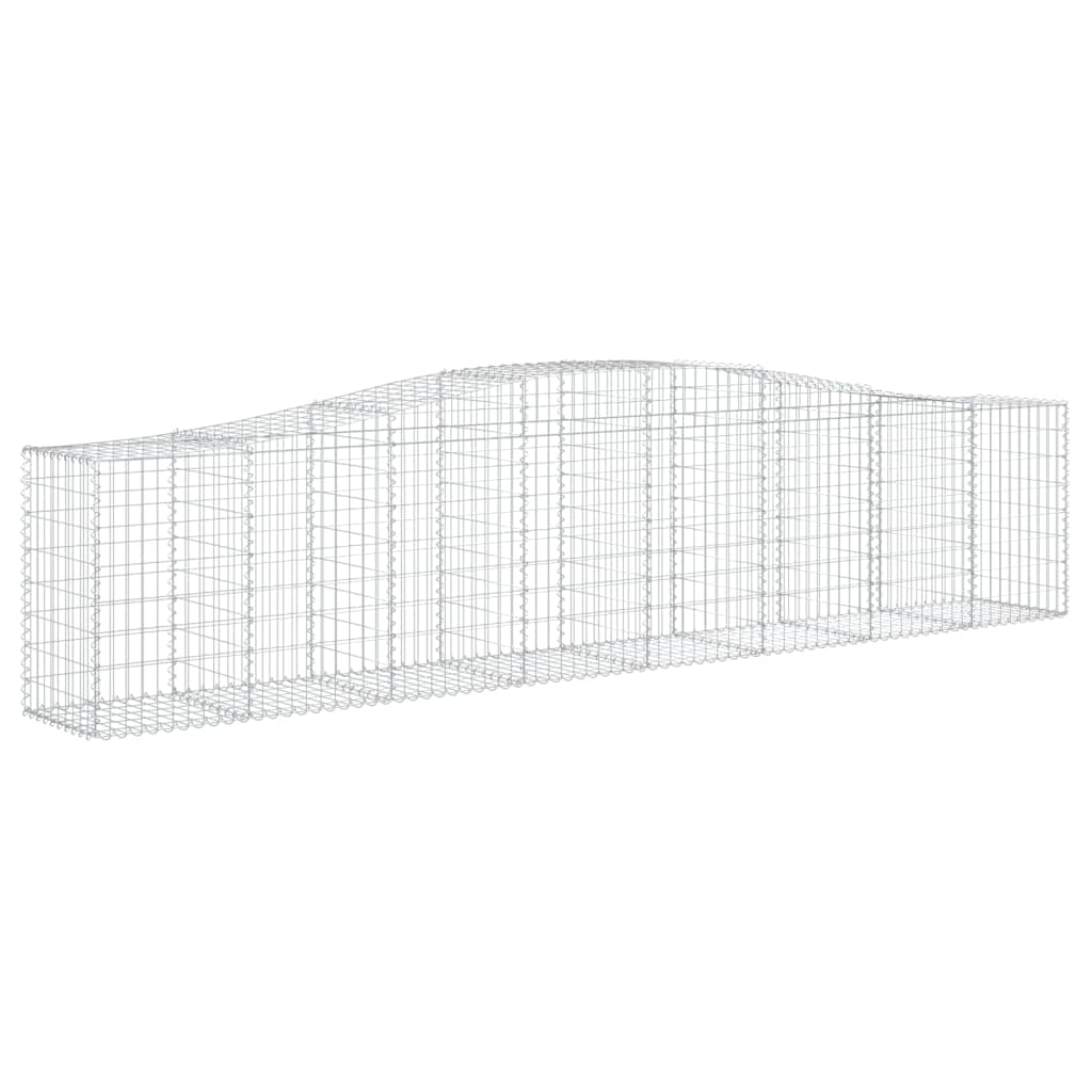 Lučne gabionske košare 20 kom 400x50x80/100cm pocinčano željezo