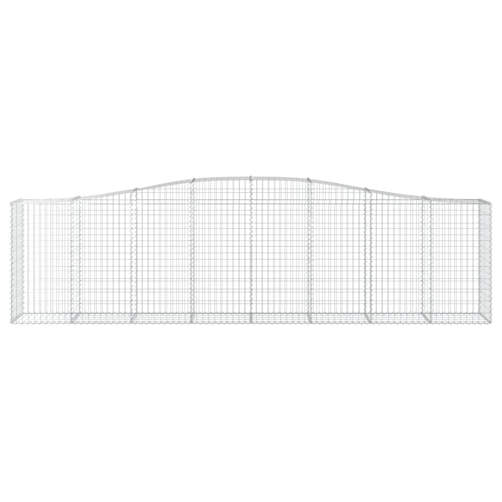 Lučne gabionske košare 2 kom 400x50x100/120cm pocinčano željezo