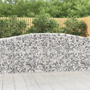 Lučne gabionske košare 3 kom 400x50x100/120cm pocinčano željezo