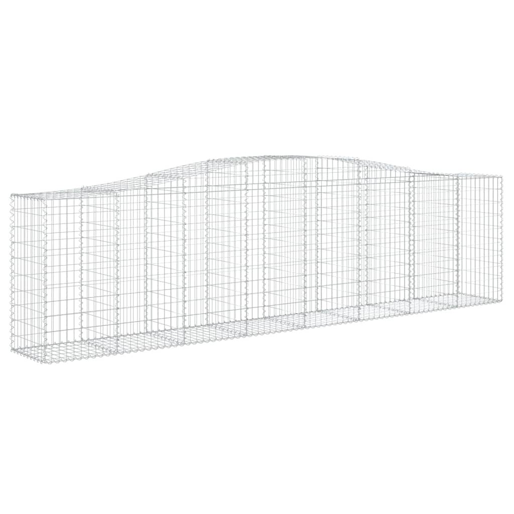 Lučne gabionske košare 8 kom 400x50x100/120cm pocinčano željezo