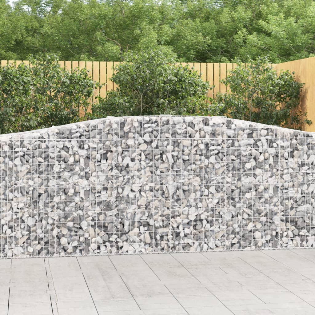 Lučne gabionske košare 10kom 400x50x100/120cm pocinčano željezo