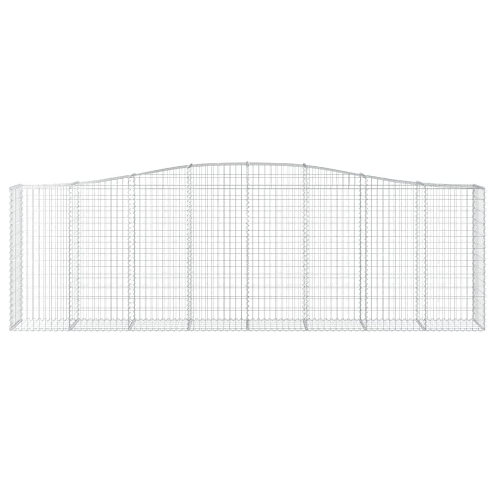 Lučne gabionske košare 3 kom 400x50x120/140cm pocinčano željezo