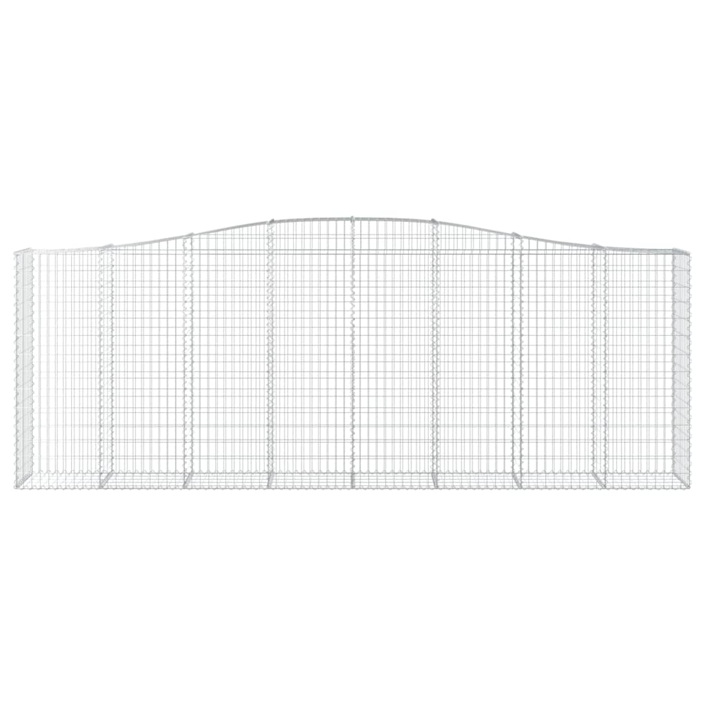 Lučne gabionske košare 2 kom 400x50x140/160cm pocinčano željezo