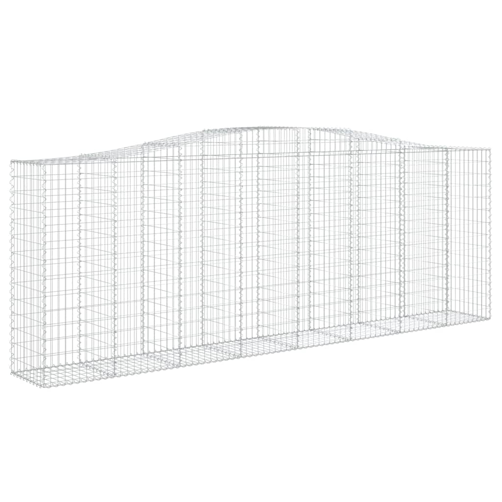 Lučne gabionske košare 3 kom 400x50x140/160cm pocinčano željezo