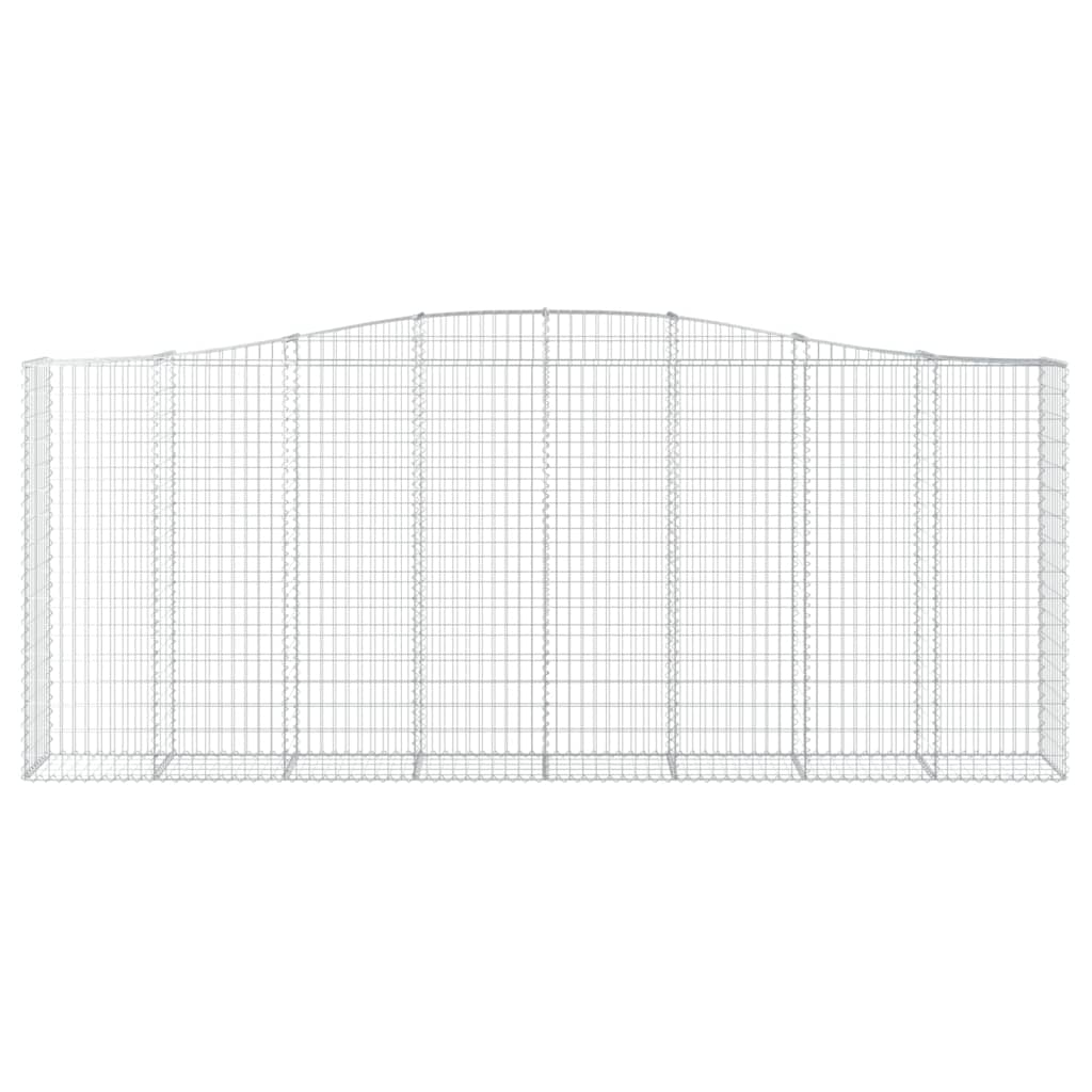 Lučne gabionske košare 4 kom 400x50x160/180cm pocinčano željezo