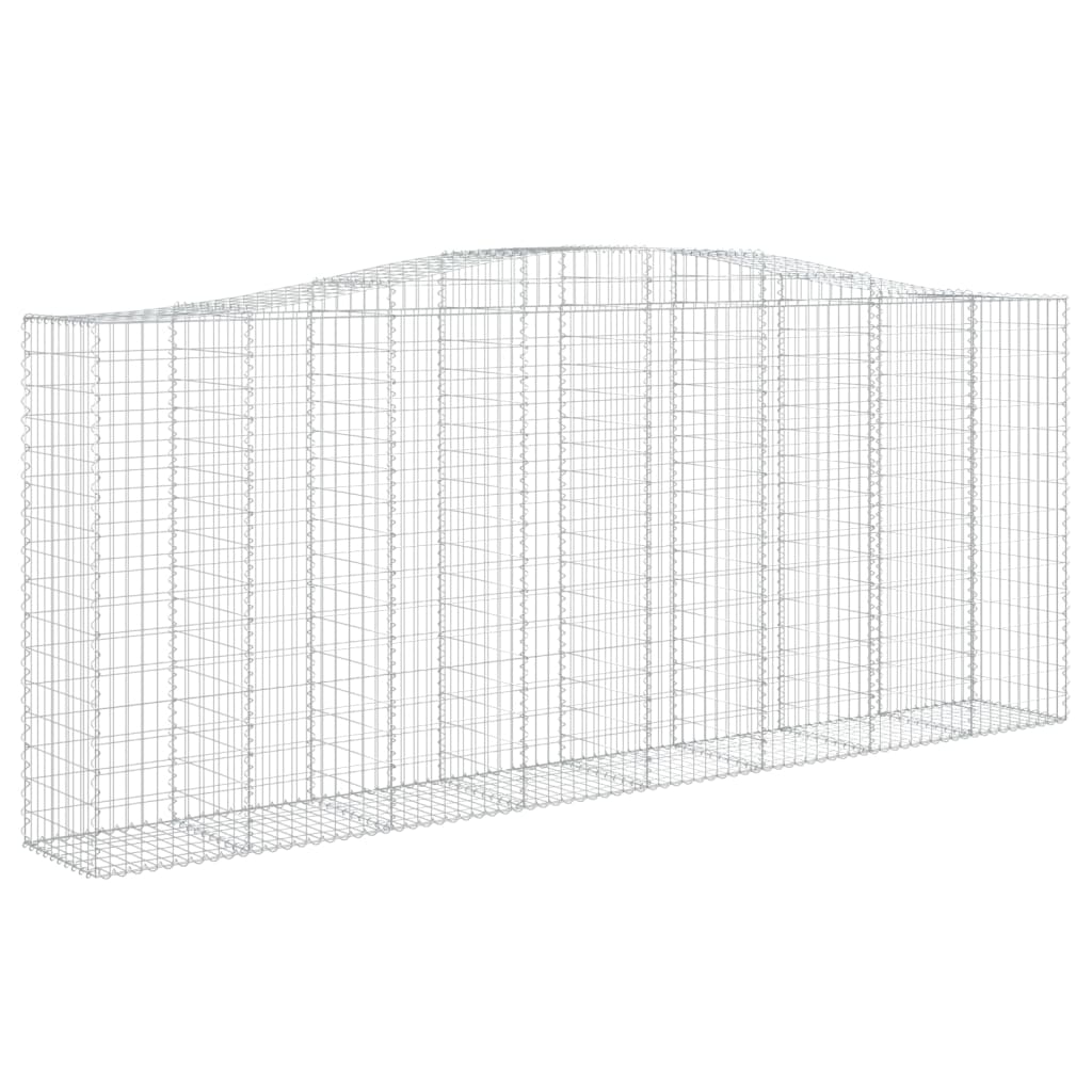 Lučne gabionske košare 9 kom 400x50x160/180cm pocinčano željezo