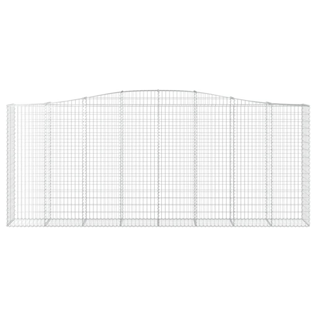 Lučne gabionske košare 9 kom 400x50x160/180cm pocinčano željezo