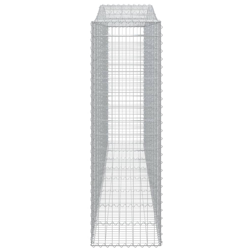 Lučne gabionske košare 9 kom 400x50x160/180cm pocinčano željezo