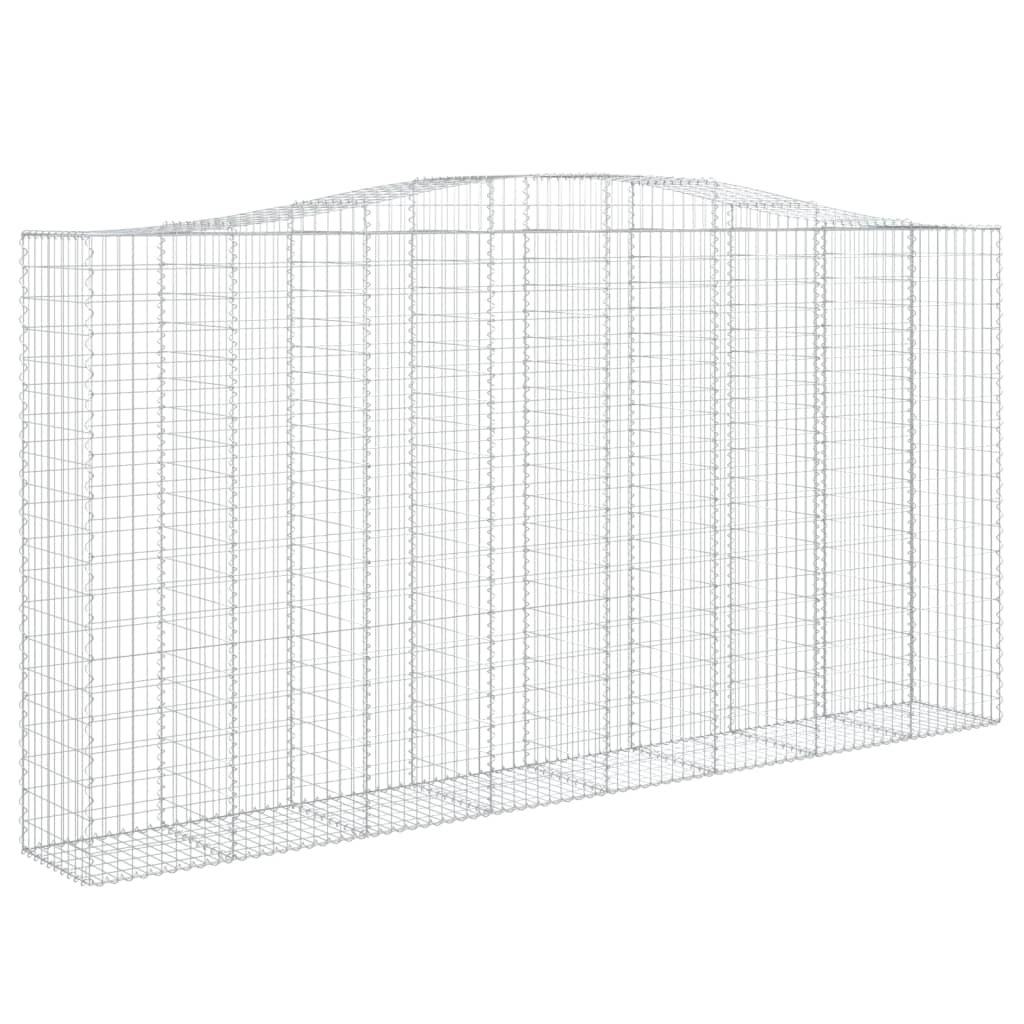 Lučne gabionske košare 5 kom 400x50x200/220cm pocinčano željezo