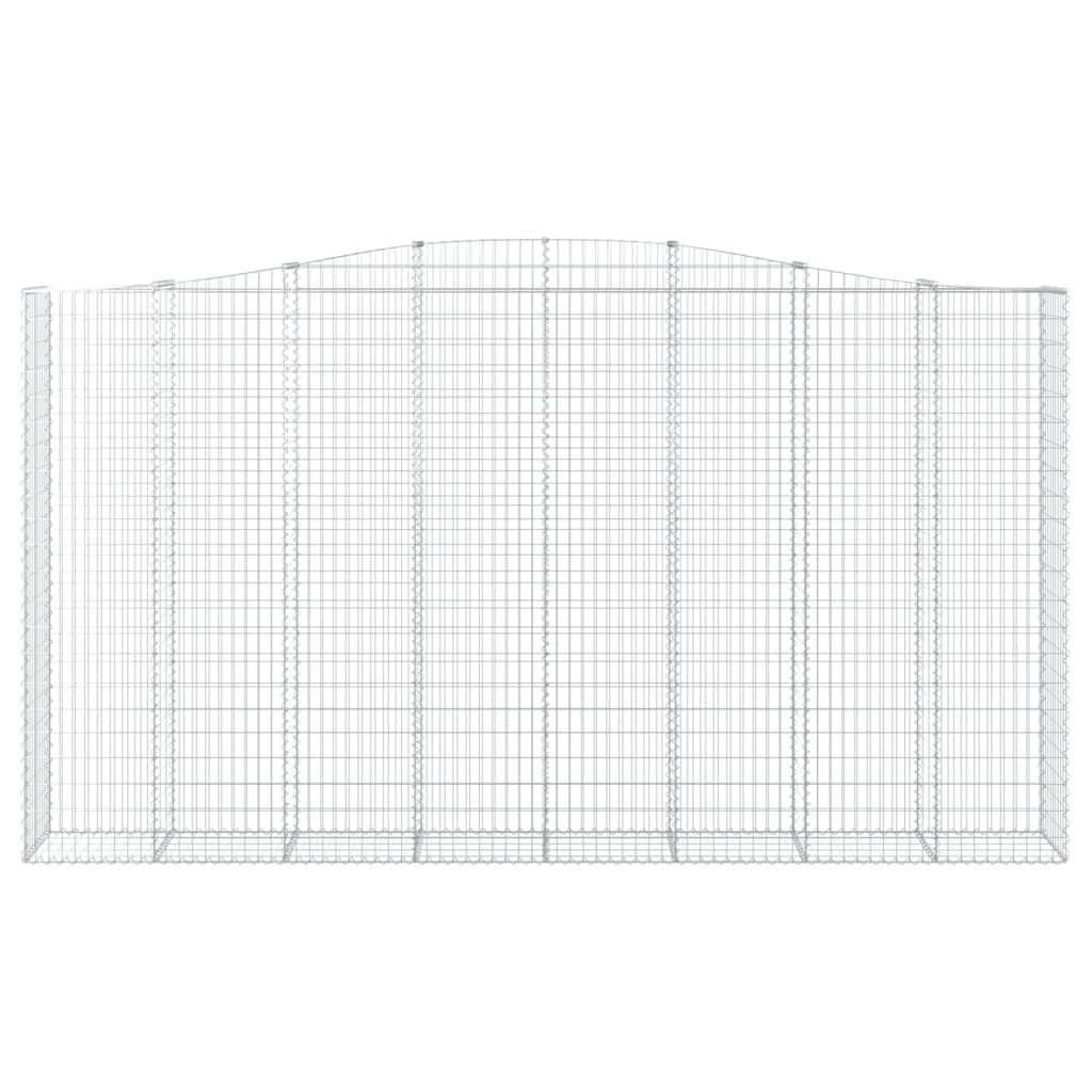 Lučne gabionske košare 5 kom 400x50x220/240cm pocinčano željezo