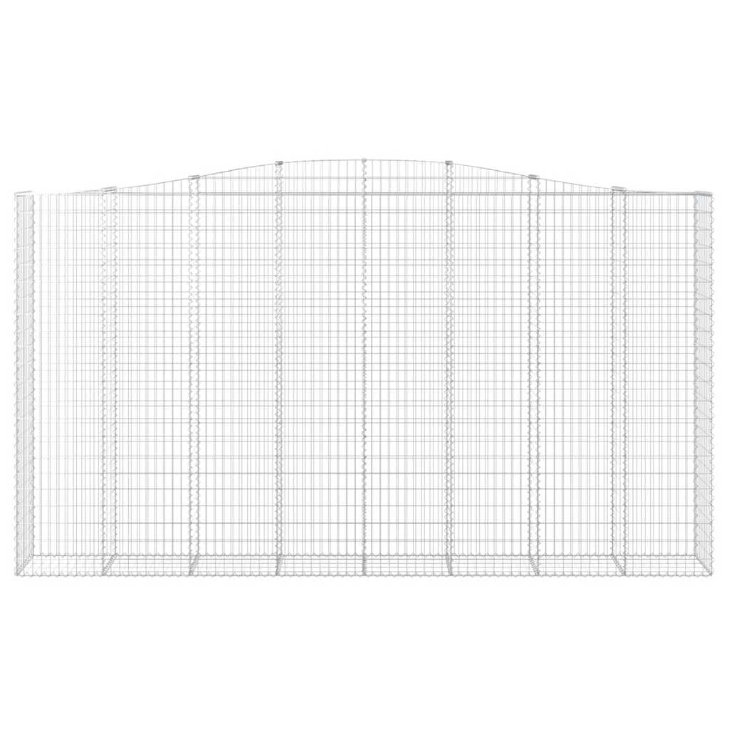 Lučne gabionske košare 6 kom 400x50x220/240cm pocinčano željezo