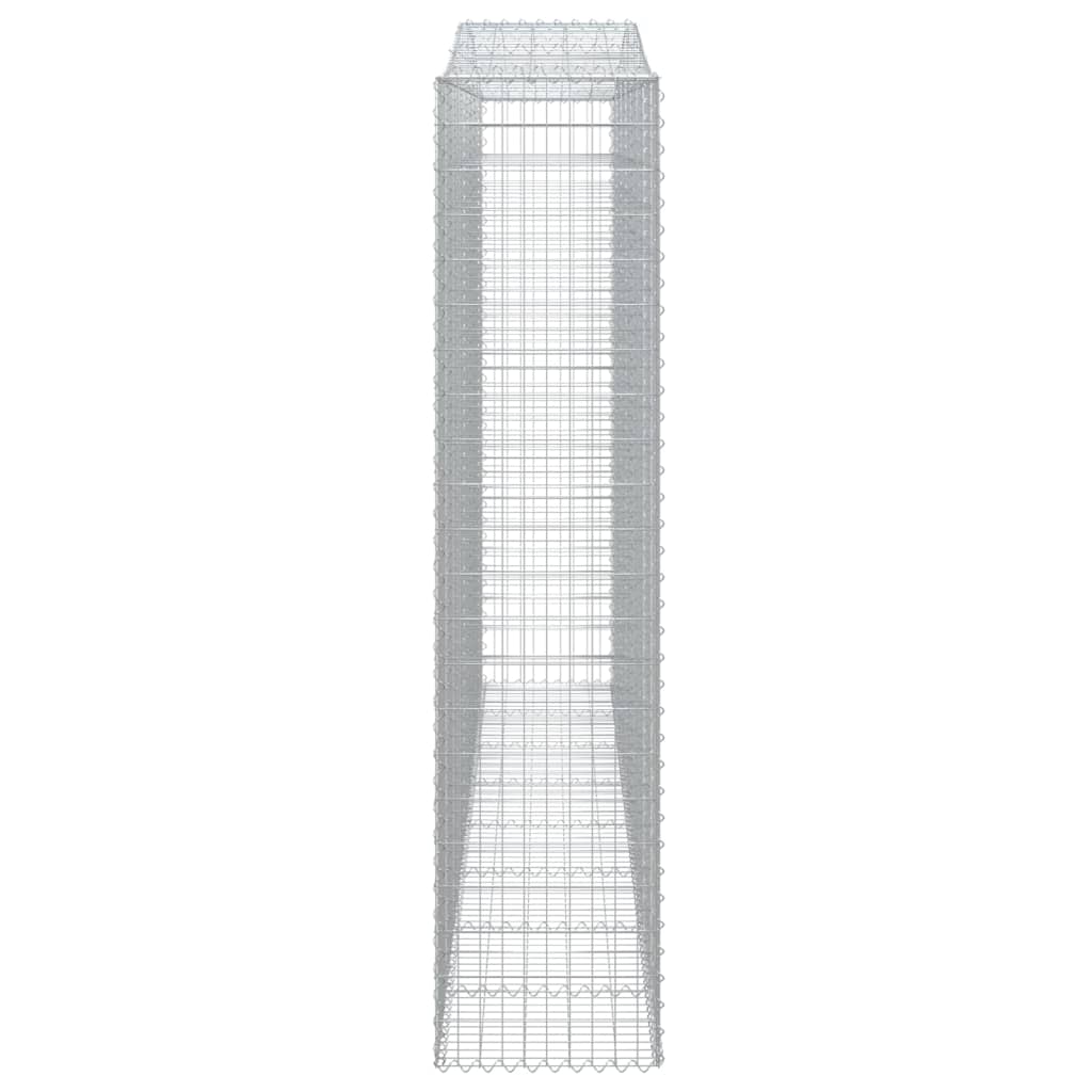 Lučne gabionske košare 9 kom 400x50x220/240cm pocinčano željezo