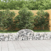 Lučne gabionske košare 2 kom 200x30x40/60 cm pocinčano željezo