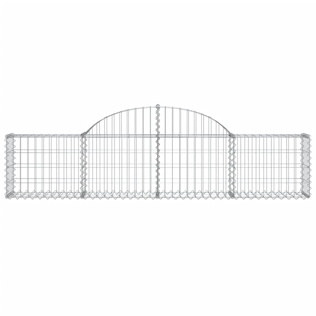 Lučne gabionske košare 6 kom 200x30x40/60 cm pocinčano željezo