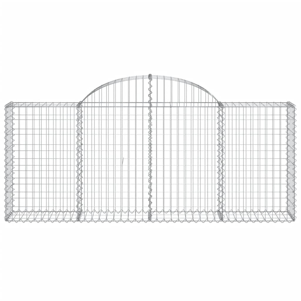 Lučne gabionske košare 5 kom 200x30x80/100 cm pocinčano željezo