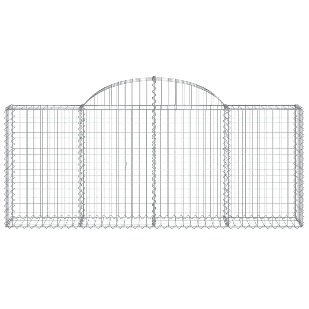 Lučne gabionske košare 9 kom 200x30x80/100 cm pocinčano željezo