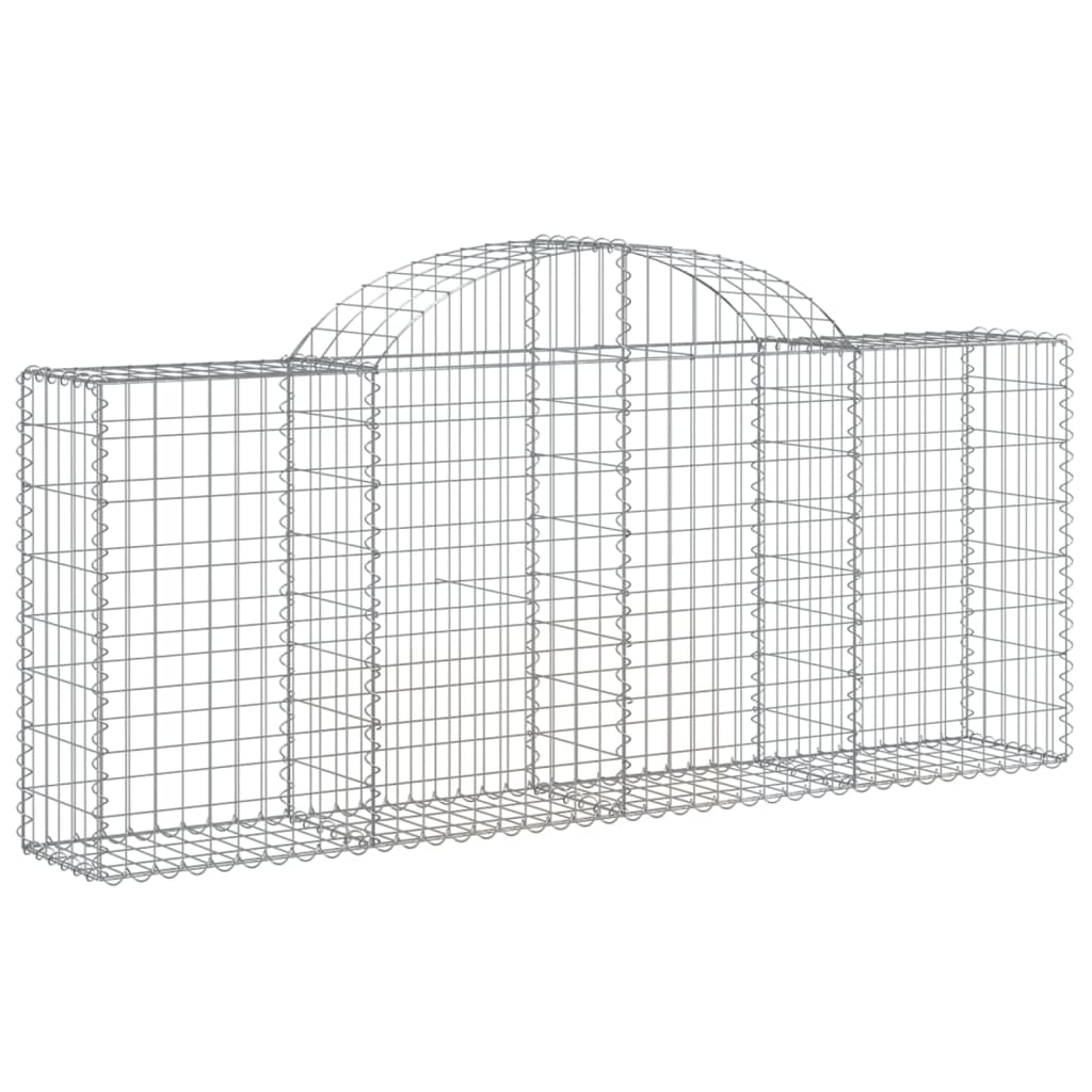 Lučne gabionske košare 12 kom 200x30x80/100cm pocinčano željezo