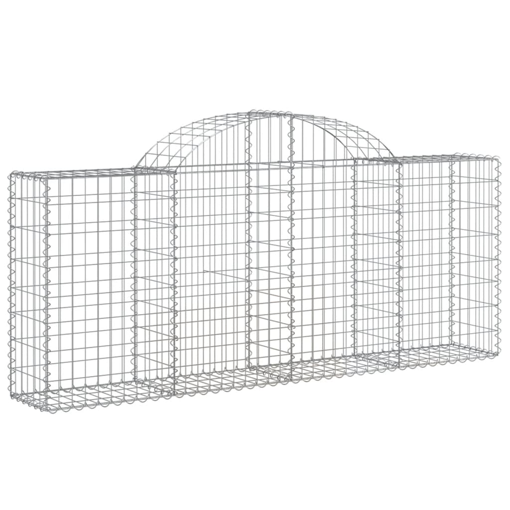 Lučne gabionske košare 13 kom 200x30x80/100cm pocinčano željezo
