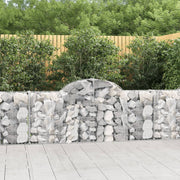 Lučne gabionske košare 14 kom 200x30x80/100cm pocinčano željezo