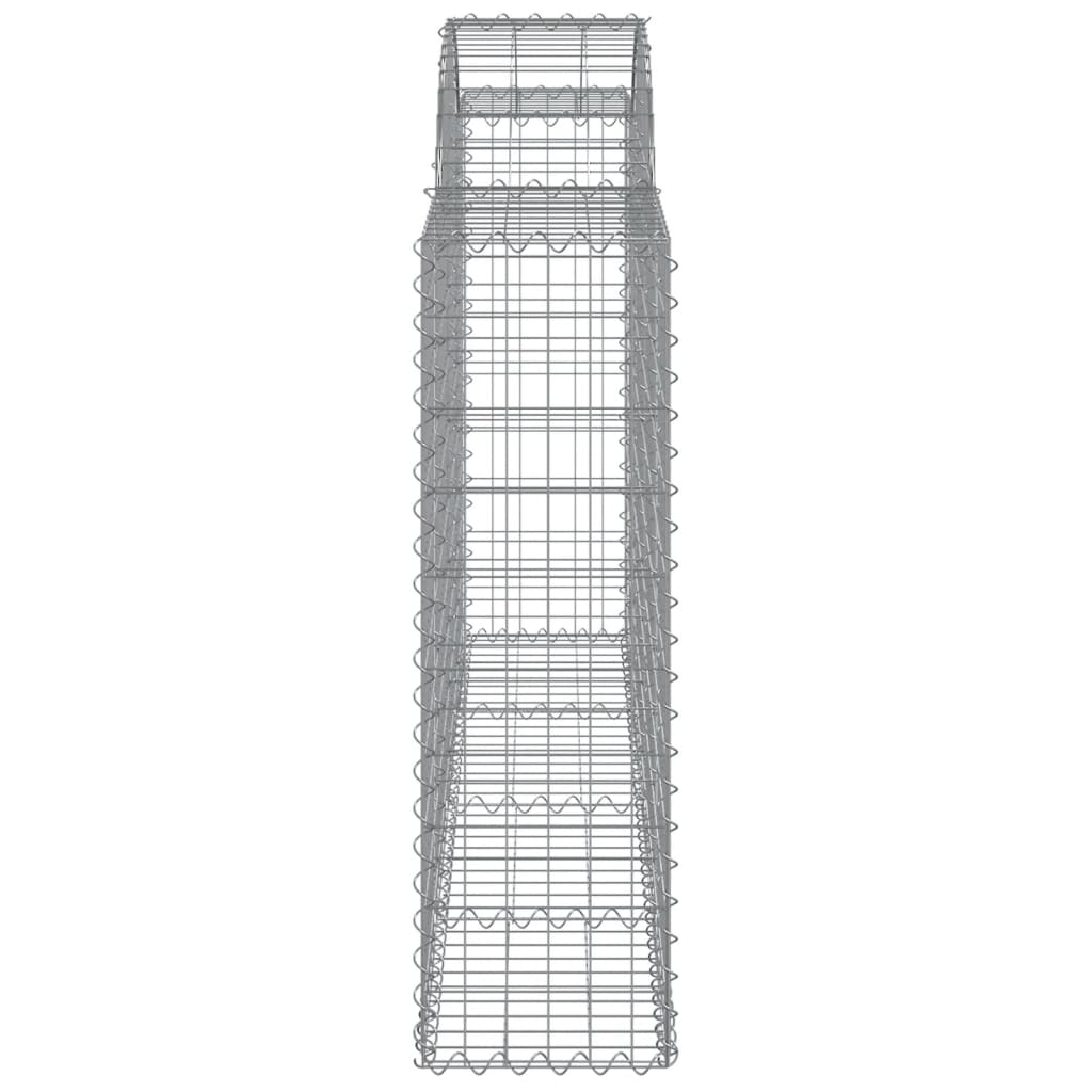 Lučne gabionske košare 2 kom 200x30x100/120cm pocinčano željezo